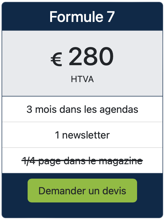 Formule 7 - espace publicitaire (N1 janvier)