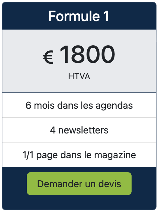 Formule 1 - espace publicitaire (Hiver (février - mars - avril), N1 janvier, N2 février, N3 mars, N4 avril)